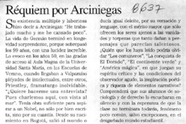 Réquiem por Arciniegas  [artículo] R.G.G.