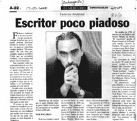 Escritor poco piadoso  [artículo]