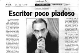 Escritor poco piadoso  [artículo]