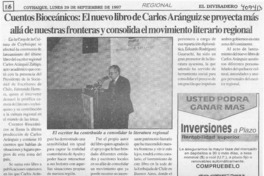 Cuentos Bioceánicos, el nuevo libro de Carlos Aránguiz se proyecta más allá de nuestras fronteras y consolida el movimiento literario regional  [artículo]