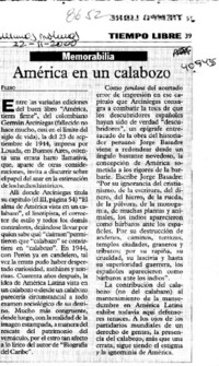 América en un calabozo  [artículo] Filebo