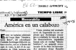 América en un calabozo  [artículo] Filebo