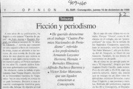 Ficción y periodismo  [artículo] Sergio Ramón Fuentealba