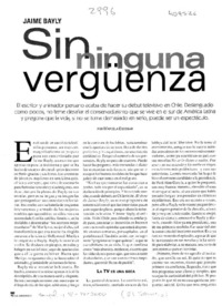 Sin ninguna vergüenza  [artículo] Marcela Escobar