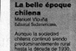 Belle époque chilena  [artículo]