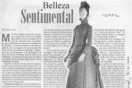 Belleza sentimental  [artículo] Jessica Atal