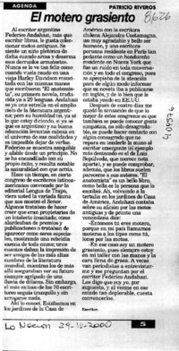 El motero grasiento  [artículo] Patricio Riveros