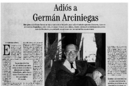 Adiós a Germán Arciniegas