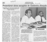 Presentaron obras escogidas de Clodomiro Almeyda