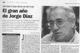 El gran año de Jorge Díaz