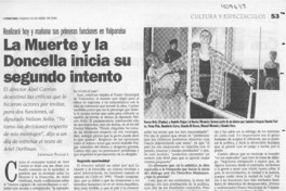 La muerte y la doncella inicia su segundo intento  [artículo] Leopoldo Pulgar I.