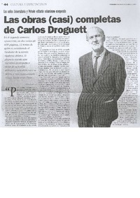 Las obras (casi) completas de Carlos Droguett