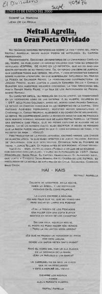 Neftalí Agrella, un gran poeta olvidado