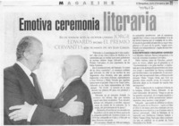 Emotiva ceremonia literaria  [artículo]