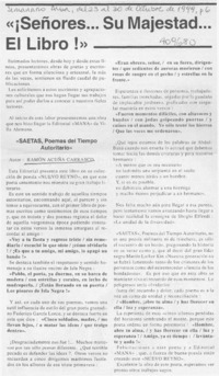 "Señores -- su majestad -- el libro!"  [artículo]