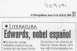 Edwards, Nobel español  [artículo]