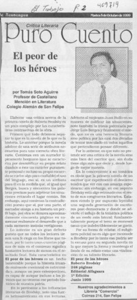 El peor de los héroes  [artículo] Tomás Soto Aguirre