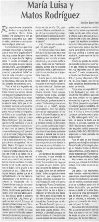 María Luisa y Matos Rodríguez