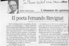 El poeta Fernando Binvignat  [artículo] Marino Muñoz Lagos