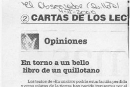 En torno a un bello libro de un quillotano  [artículo] E. Altazor