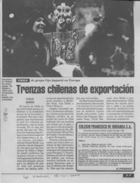 Trenzas chilenas de exportación  [artículo]