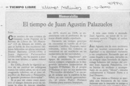El tiempo de Juan Agustín Palazuelos  [artículo] Filebo