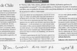 Metáforas de Chile  [artículo] Alfredo Barría M.
