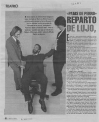 "Patas de perro" reparto de lujo, vida de miserias  [artículo] Rocío Lineros