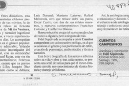 Cuentos campesinos  [artículo] H. P. V.