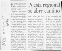 Poesía regional se abre camino  [artículo]