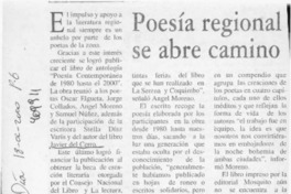 Poesía regional se abre camino  [artículo]