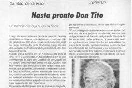Hasta pronto Don tito  [artículo]