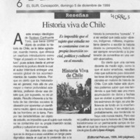 Historia viva de Chile  [artículo] Luis López Aliaga