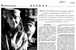 Nacerá el quinto elemento  [artículo] Ximena Villanueva