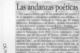 Las andanzas poéticas