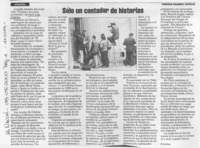 Sólo un contador de historias  [artículo] Enrique Ramírez Capello