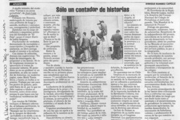 Sólo un contador de historias  [artículo] Enrique Ramírez Capello