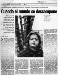 Cuando el mundo se descompone  [artículo] Rodrigo Castillo