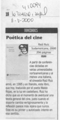 Poética del cine  [artículo]