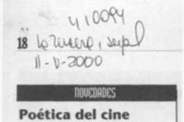 Poética del cine  [artículo]