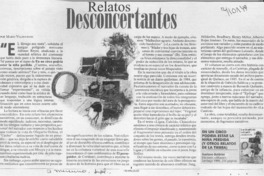 Relatos desconcertantes  [artículo] Mario Valdovinos