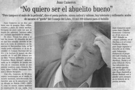 "No quiero ser abuelito bueno"