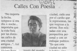 Calles con poesía  [artículo]