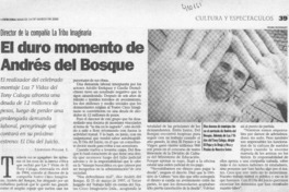 El duro momento de Andrés del Bosque  [artículo] Leopoldo Pulgar I.