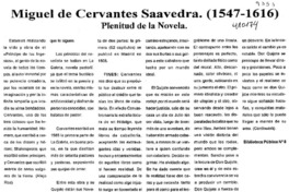 Miguel de Cervantes Saavedra  [artículo]