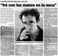 "Iré con las manos en la nuca"