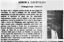 Adiós a Leopoldo