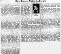 María Luisa y Matos Rodríguez