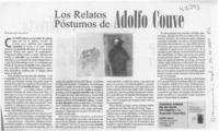 Los relatos póstumos de Adolfo Couve  [artículo] Ignacio Valente