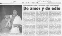 De amor y de odio  [artículo]